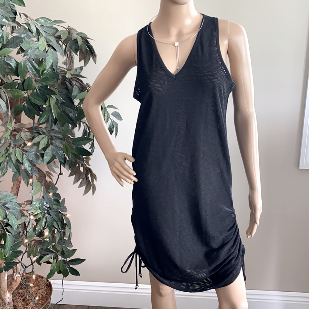 Dotti Black Mesh Coverup Size S
